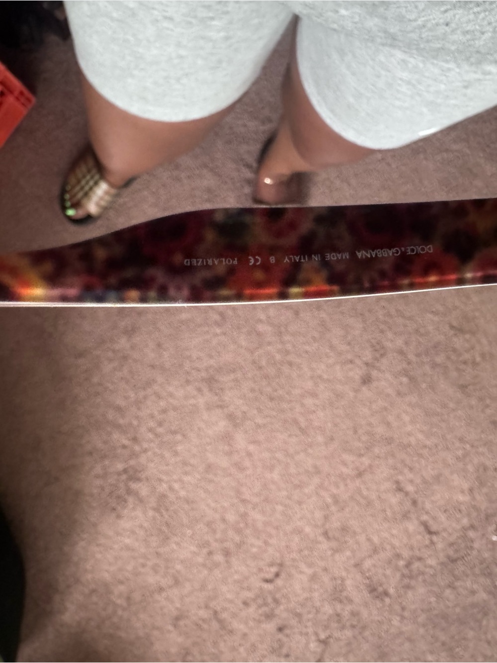 Dolce & Gabbana Brown Gradient Oversized Sunglasses with Gold DG Logo - Picture 5 of 8